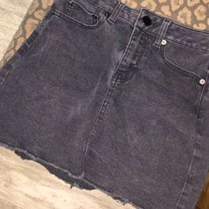 Black jean skirt